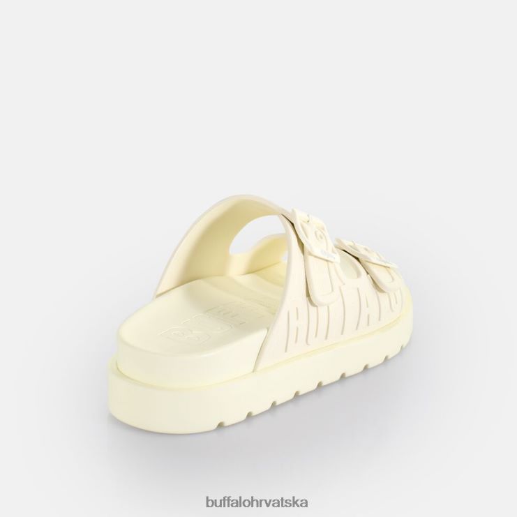prljavo bijela Buffalo eve sol platform slide vegan |slajdova TDD6T785